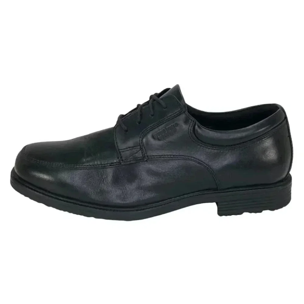 Rockport Essential Black Leather Cushioned Mens Oxfords Size 7M